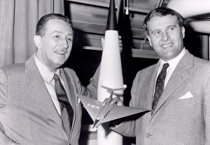 Walt Disney y Wernher von Braun